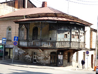 Traditional house with balcony