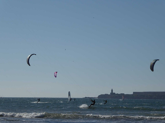 Kite surfing at Essouaira