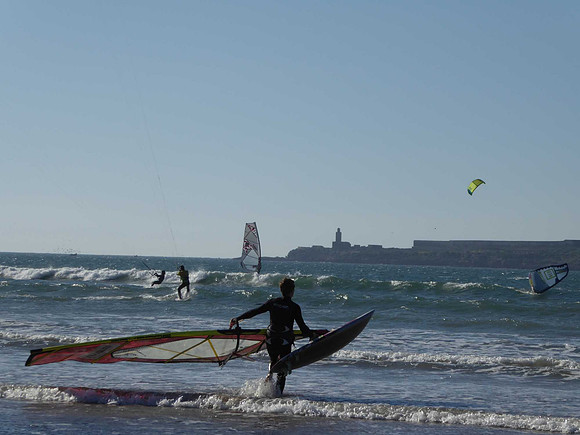Kite surfing at Essouaira