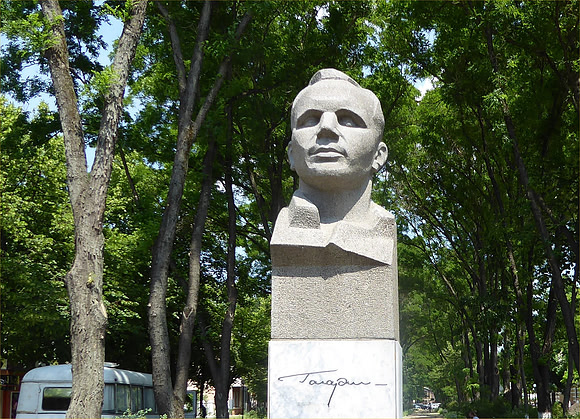 Yuri Gagarin, the first man in space