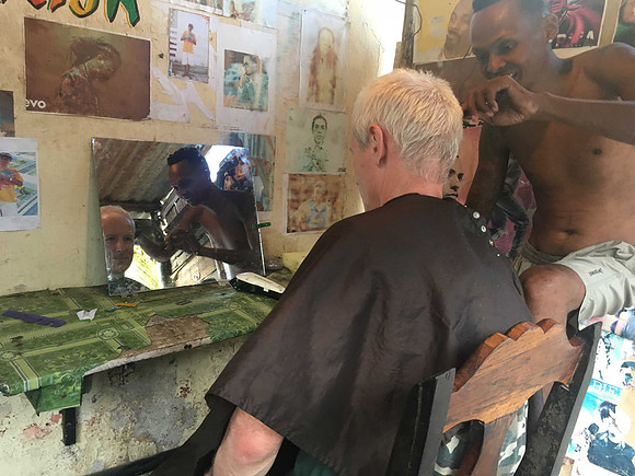My cheapest ever haircut, 2000 ariary, about 50 cents. I left a him a tip as well of course