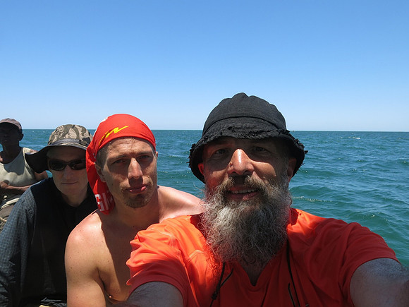 Heading for a reef to snorkle..